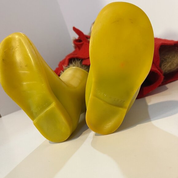 Vintage 1977 Paddington Bear Stuffed Plush 20" Eden Toys Yellow Boots Red Coat - Picture 12 of 16